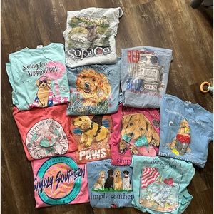 11 size medium graphic tees, simply southern